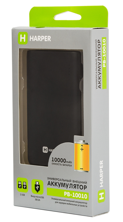 Power Bank Harper PB-10010 черный купить,NaN