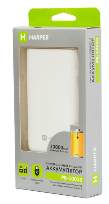 Power Bank Harper PB-10010 белый купить,NaN