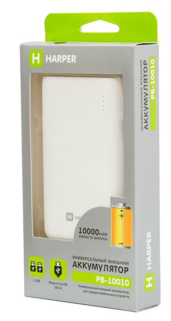 Power Bank Harper PB-10010 белый купить,NaN