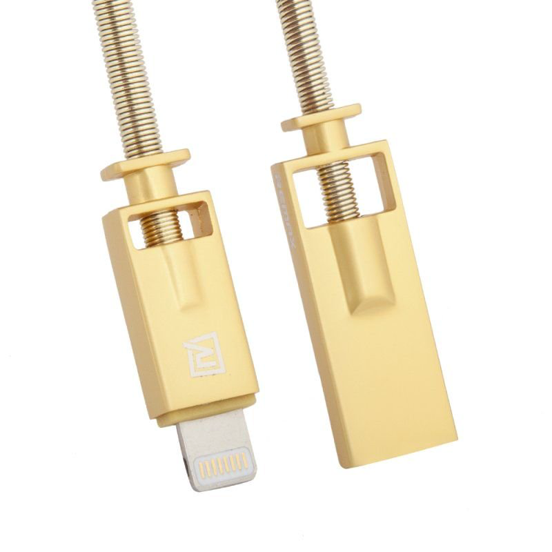 Кабель Remax Royalty Series RC-056i Lightning 8-pin 1м золотой купить,NaN