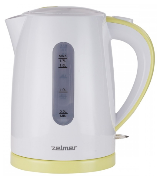 Электрочайник Zelmer ZCK7616L 1.7 л белый лайм