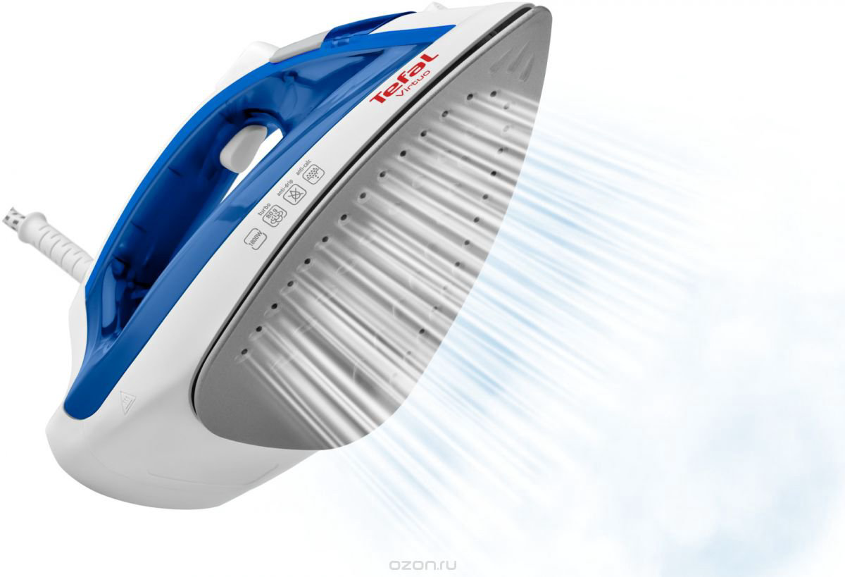 Утюг Tefal FV1711E0 Virtuo бело-синий купить,17990