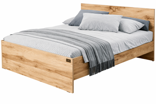 Кровать Мебель Азии Алиса 160x200см с матрасом бело-коричневая