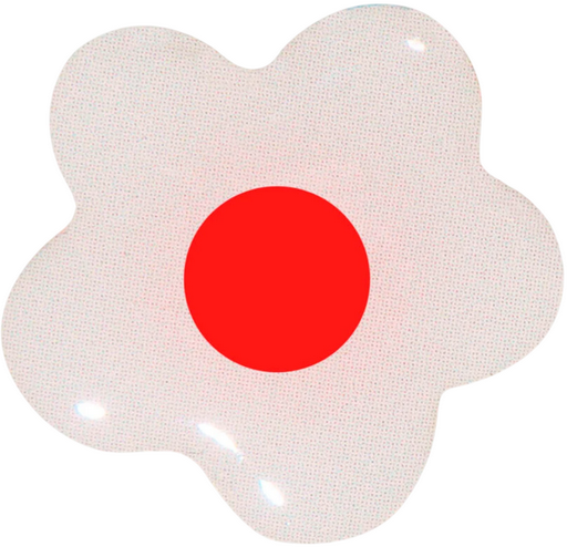 Наклейка VLP Sticker 3D Flower 1142010 White Red