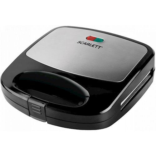 Сэндвичница Scarlett SC-TM11038 черно-серебристая 