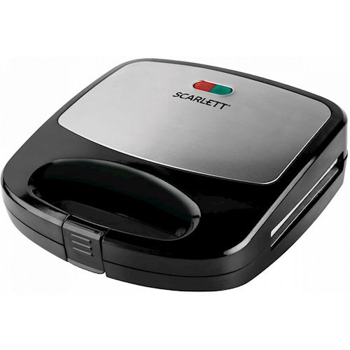 Сэндвичница Scarlett SC-TM11038 черно-серебристая  купить,NaN