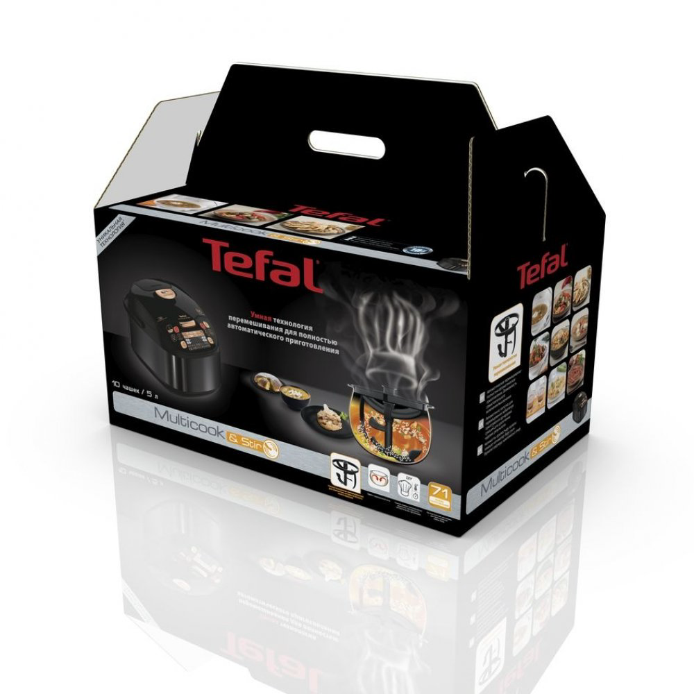 Мультиварка Tefal Multicook & Stir RK901832 черная купить,NaN