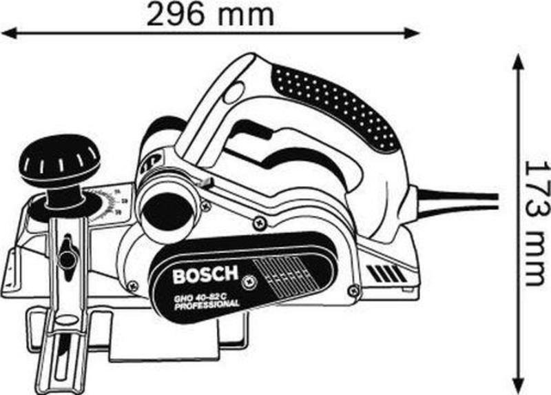 Электрорубанок Bosch GHO 40-82 C синий купить,NaN