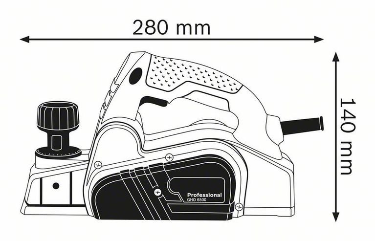 Электрорубанок Bosch GHO 6500 синий купить,0