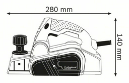 Электрорубанок Bosch GHO 6500 синий