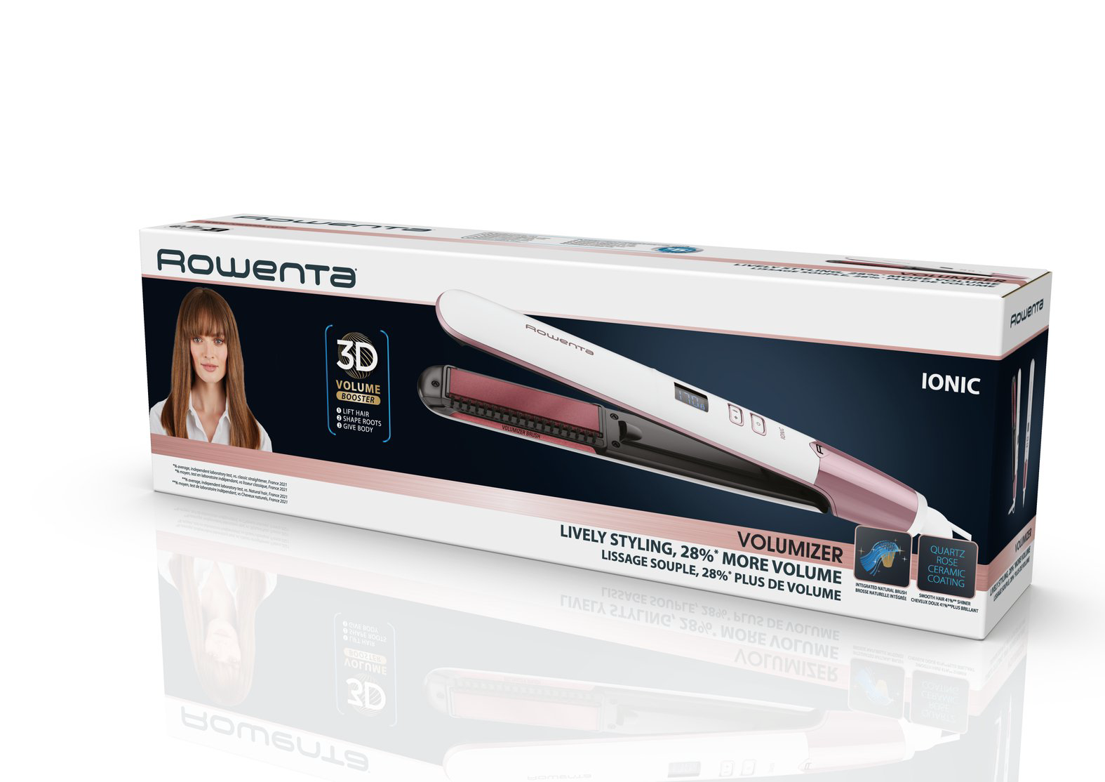 Выпрямитель Rowenta SF4655F0 бело-розовый купить,NaN