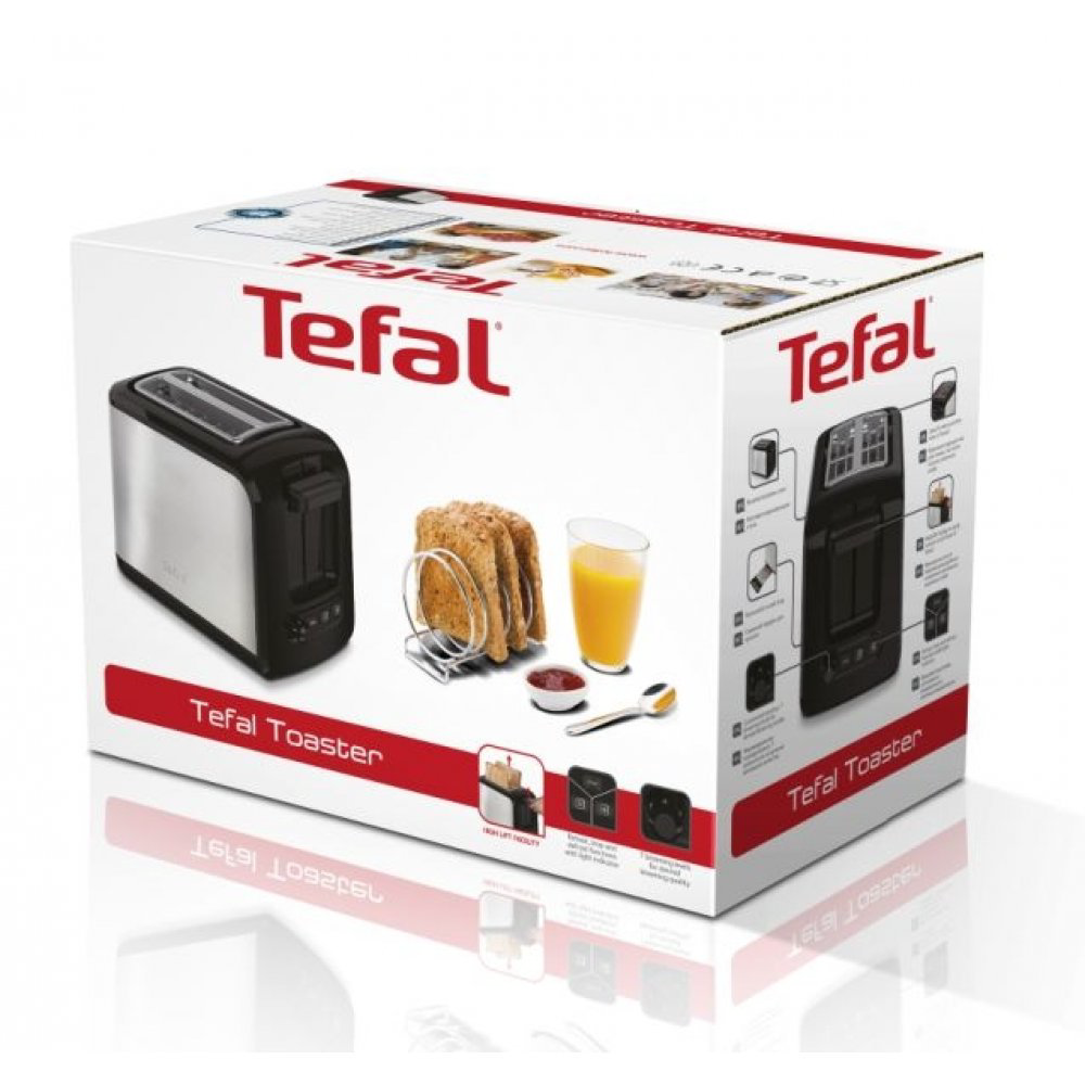 Тостер Tefal Express TT410D38 черно-серебристый купить,NaN