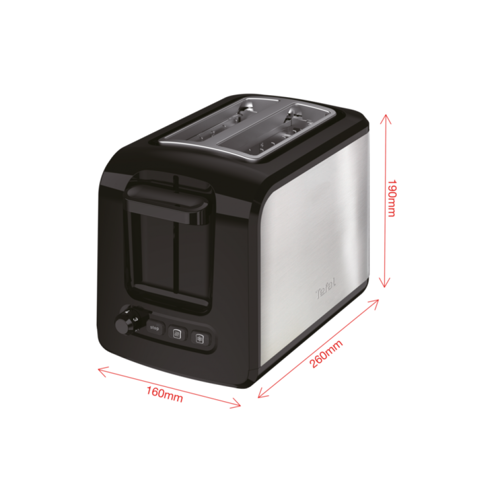 Тостер Tefal Express TT410D38 черно-серебристый купить,NaN