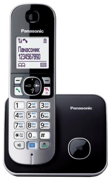 Радиотелефон Panasonic KX-TG6811CAB черно-серый купить,NaN
