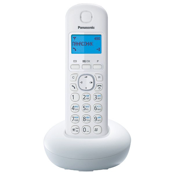 Радиотелефон Panasonic KX-TGB210RUW белый купить,NaN