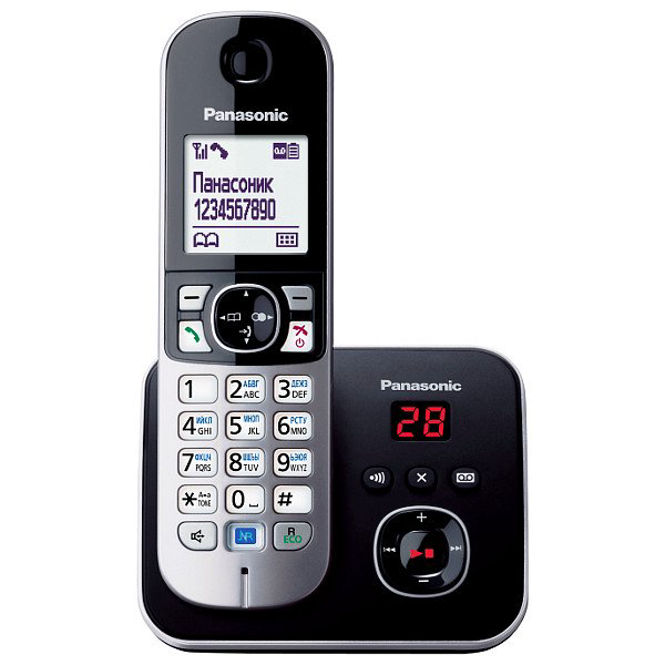 Радиотелефон Panasonic KX-TG6821 RUB черный - ForteMarket Радиотелефон Panasonic KX-TG6821 RUB черный купить,50485