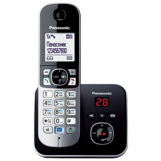 Радиотелефон Panasonic KX-TG6821 RUB черный