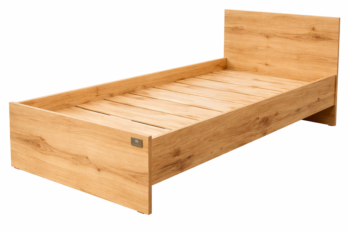 Кровать Мебель Азии Алиса 90x200см с матрасом бело-коричневая купить,102990