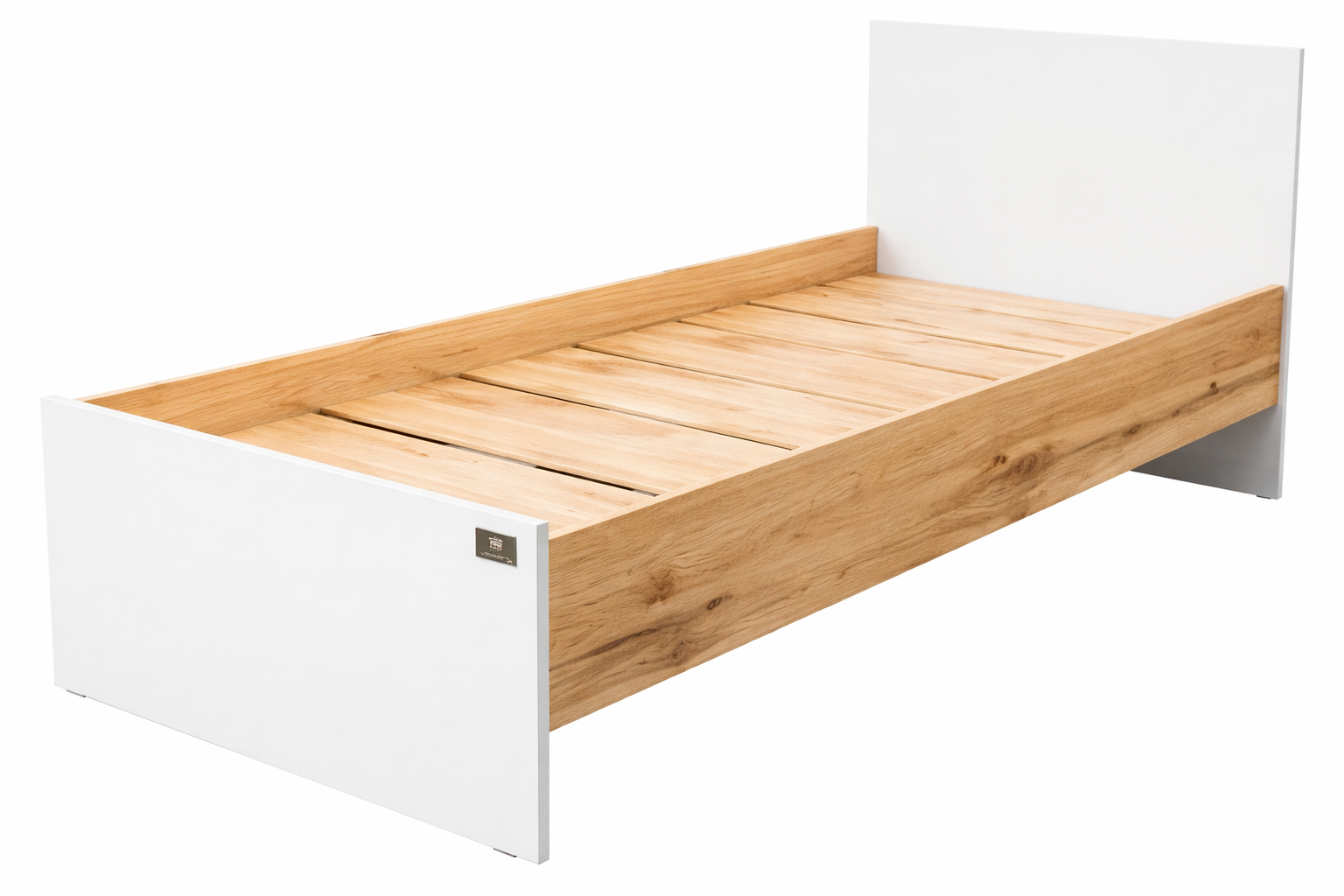 Кровать Мебель Азии Алиса 90x200см с матрасом белый/светло-коричневый купить,102990