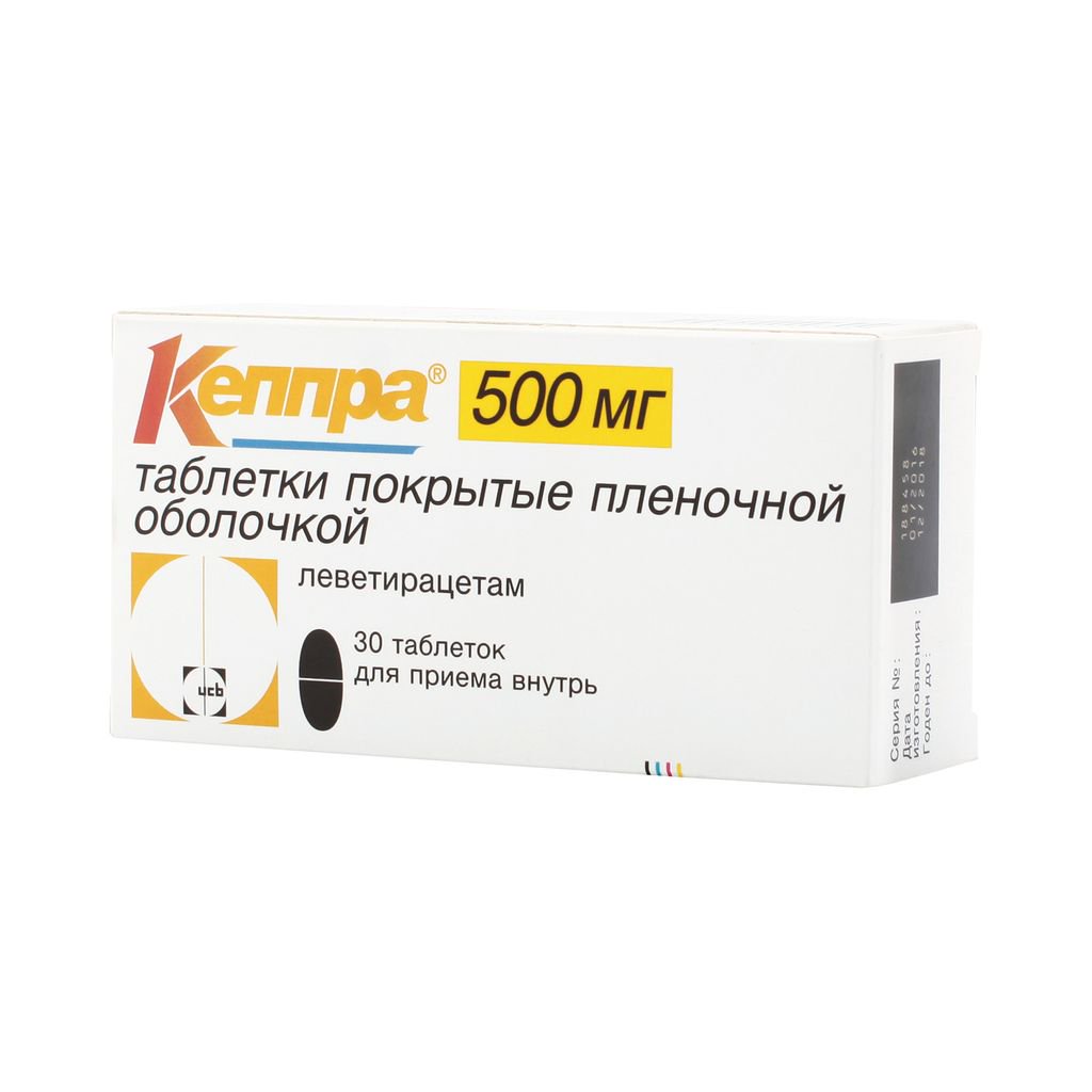 UCB Pharma S.A. Кеппра 500мг 30шт таблетки