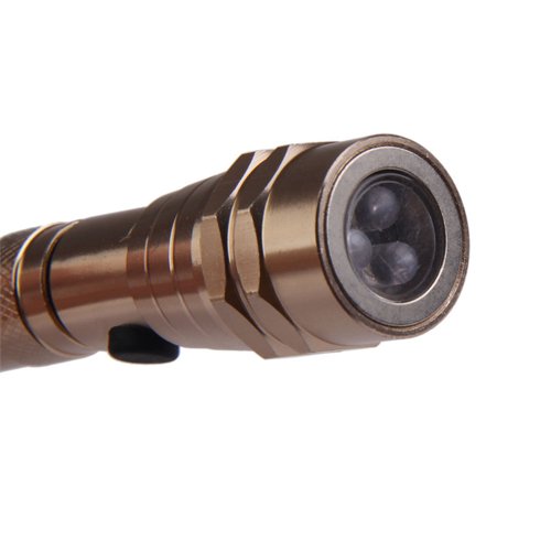 Фонарик телескопический ViTi 3LED золотистый