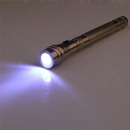 Фонарик телескопический ViTi 3LED золотистый купить,2827