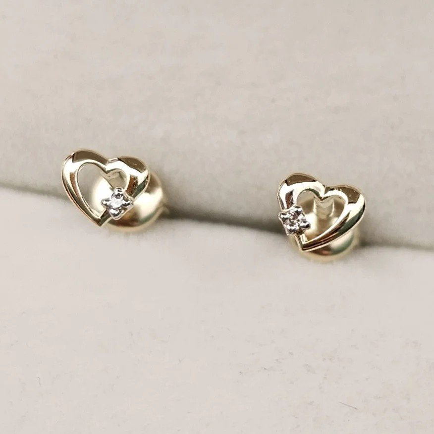 Серьги Deimantas 108826858 0,81гр 0,012ct. купить,NaN