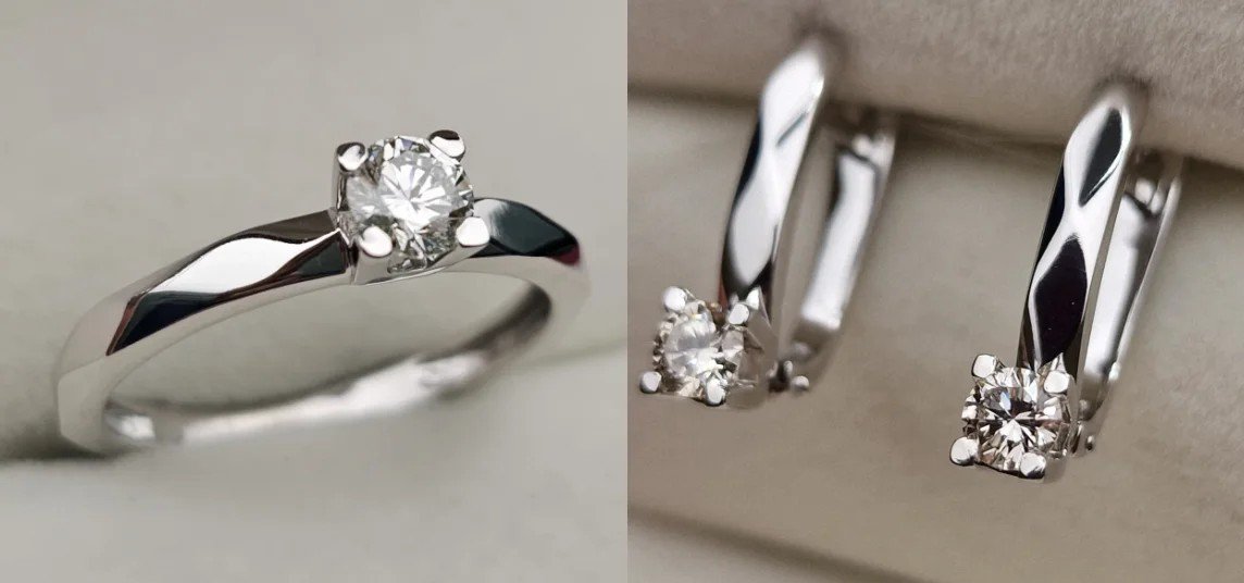 Комплект Deimantas 108888652 17р 0,32ct 0,46ct. купить,NaN