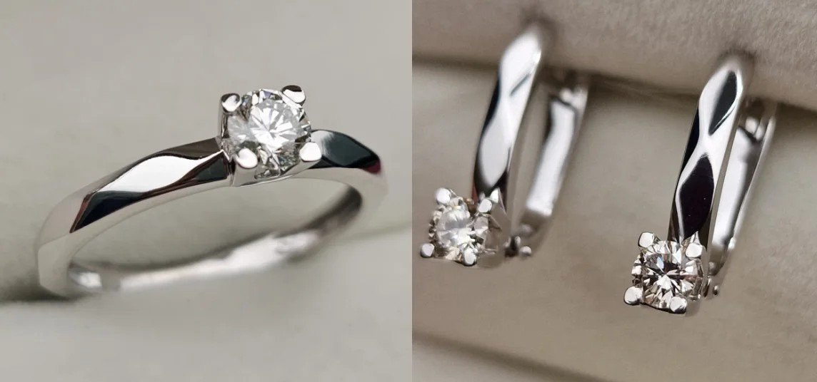 Комплект Deimantas 108888652 17р 0,32ct 0,46ct. купить,NaN