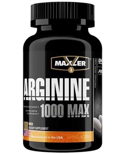 Аминокислоты Maxler Arginine 1000 MAX 100 tabs купить,NaN