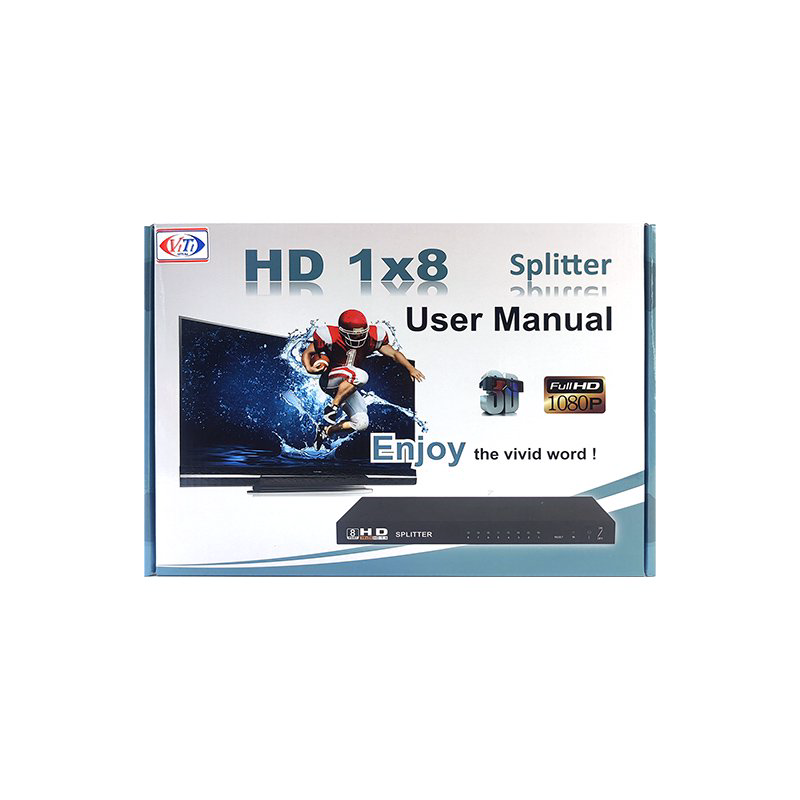 Сплиттер ViTi HD8PA черный купить,18525