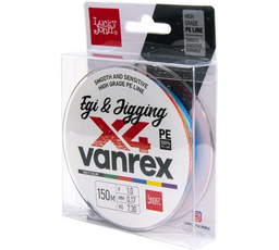 Леска Lucky John Vanrex Egi Jigging х 4 Braid LJ4108-017 Multi Color 150 м 0.17 мм 7.3 кг мультиколор