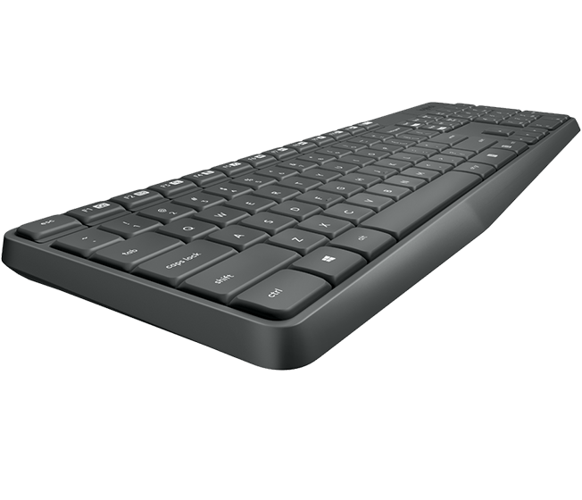 Клавиатура+мышь Logitech MK235 черная купить,0