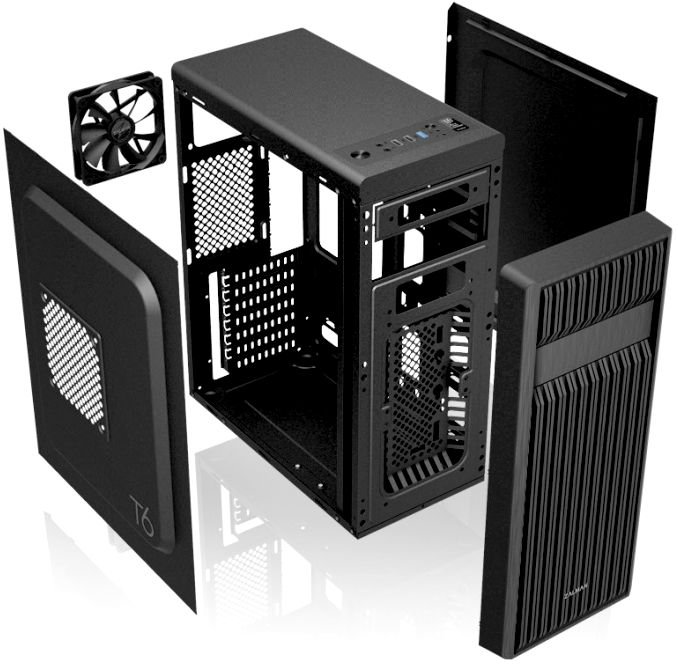 Компьютерный корпус Zalman T6 чёрный - ForteMarket Компьютерный корпус Zalman T6 чёрный купить,0