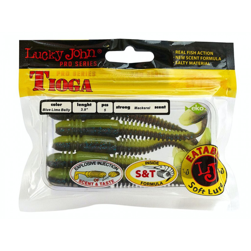 Виброхвост Lucky John Pro Series Tioga 3.9in 10.00 T53 5 шт купить,NaN