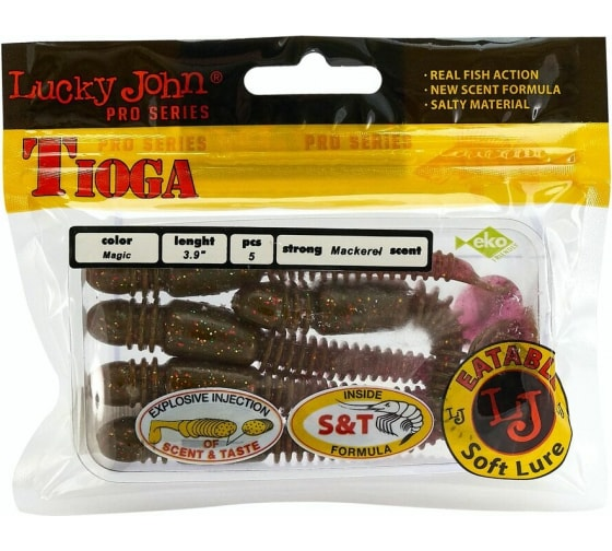 Виброхвост Lucky John Pro Series Tioga 3.9in 10.00 S14 5 шт