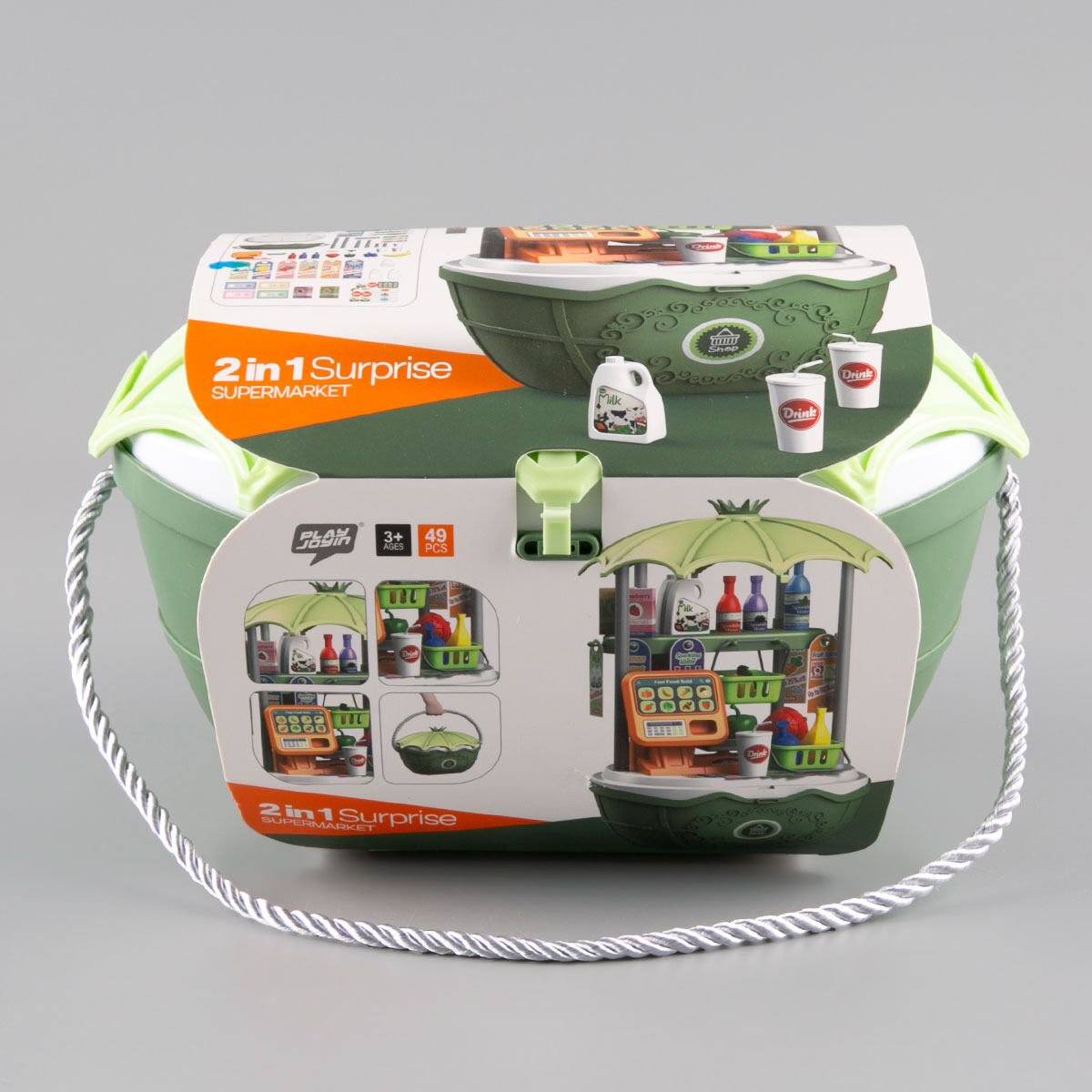Игровой набор Besty Корзина супермаркет 2в1 49 предметов купить,NaN
