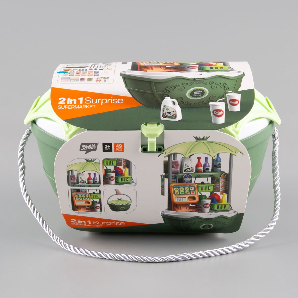 Игровой набор Besty Корзина супермаркет 2в1 49 предметов купить,NaN