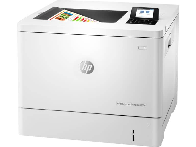 Принтер HP Color LaserJet Enterprise M554dn 7ZU81A белый купить,0