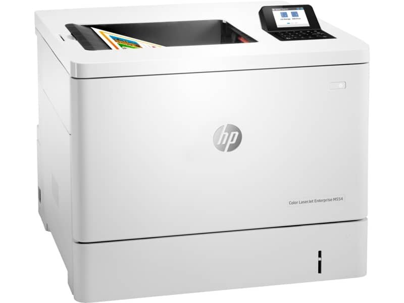 Принтер HP Color LaserJet Enterprise M554dn 7ZU81A белый купить,0