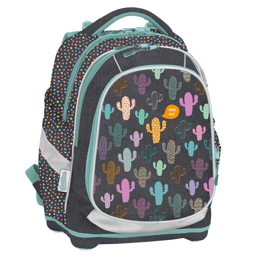 Рюкзак Seventeen Кактусы 40x28x17см серый купить,NaN