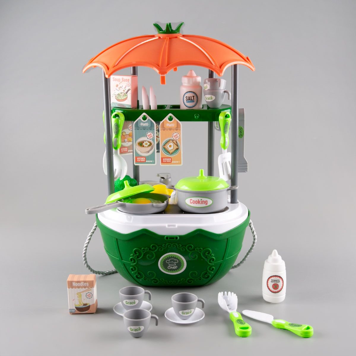 Игровой набор Besty Корзина кухня  2в1 46 предметов  купить,NaN