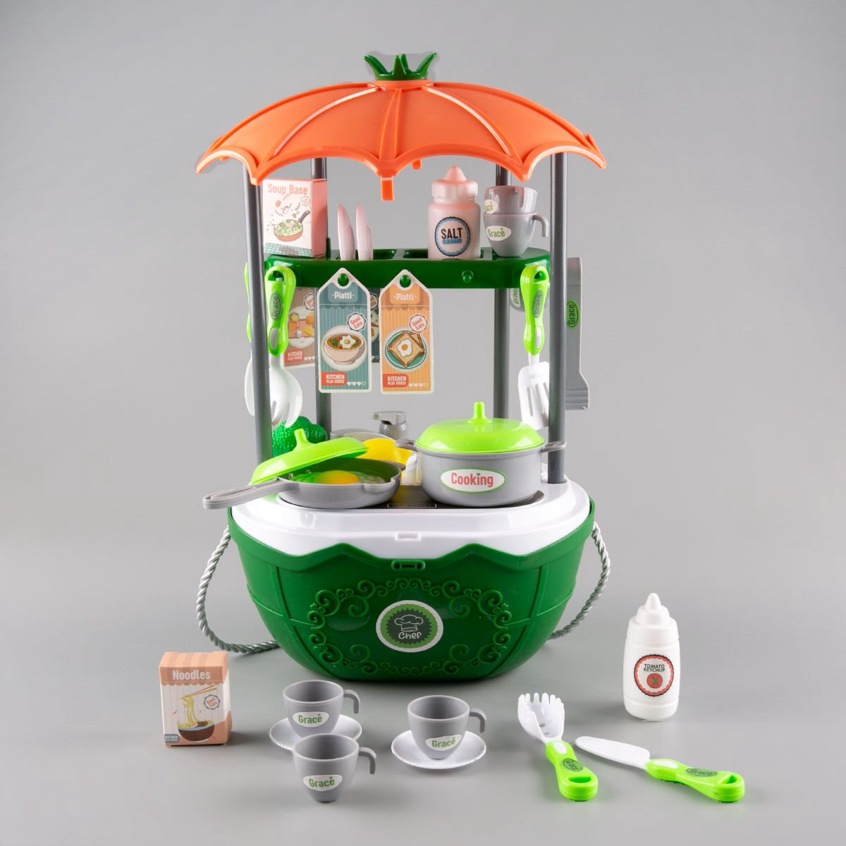 Игровой набор Besty Корзина кухня  2в1 46 предметов  купить,NaN