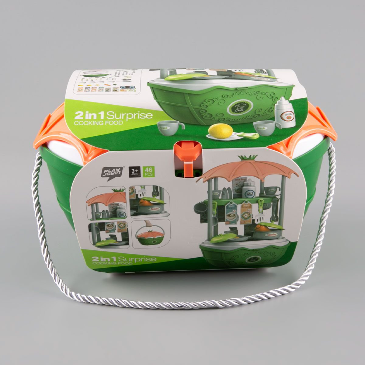 Игровой набор Besty Корзина кухня  2в1 46 предметов  купить,NaN