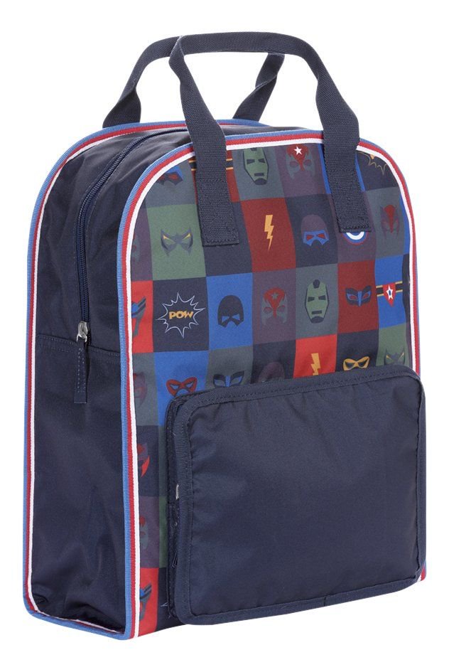 Рюкзак Jeune Premier Amsterdam Large Superheroes 28x12x37см синий купить,NaN