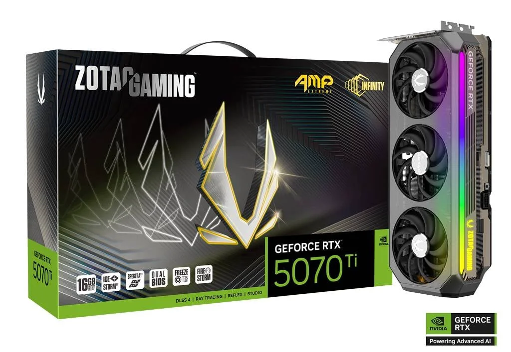 Видеокарта Zotac Gaming Geforce RTX 5070 Ti AMP Extreme Infinity 16Gb - ForteMarket Видеокарта Zotac Gaming Geforce RTX 5070 Ti AMP Extreme Infinity 16Gb купить,0