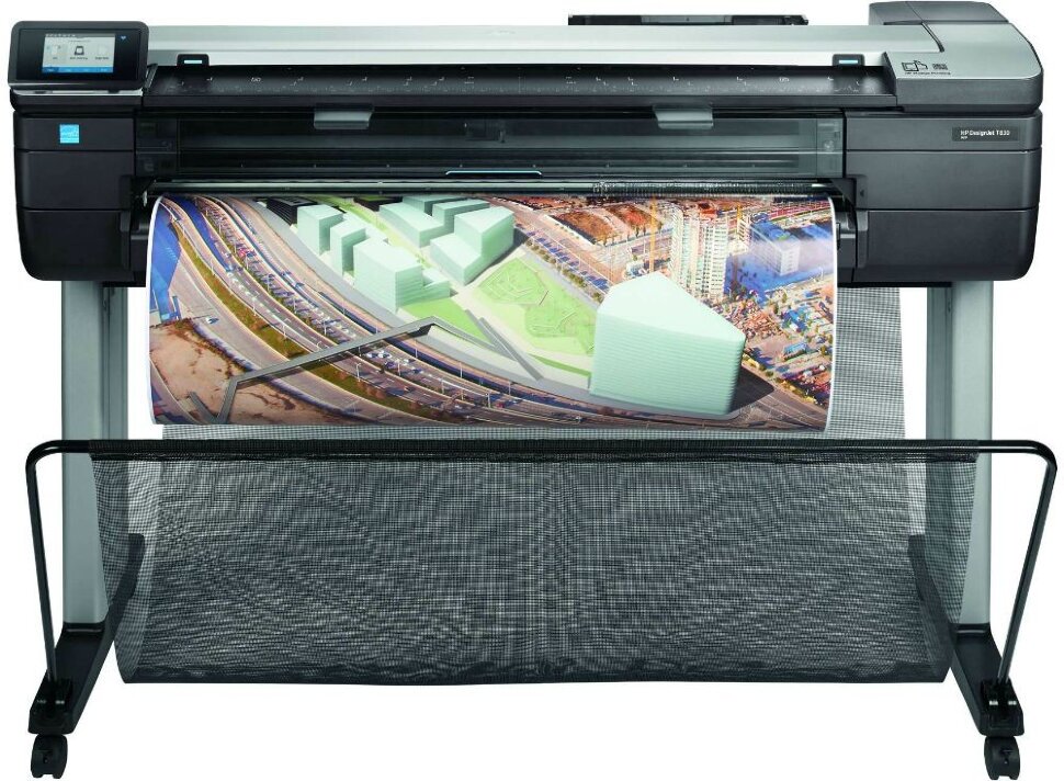 МФУ HP DesignJet T830 F9A30D серый купить,NaN