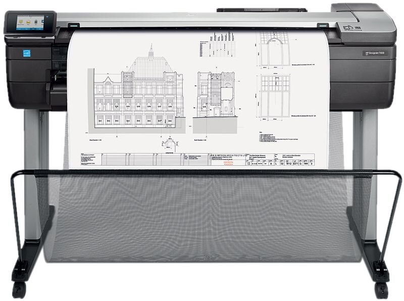 МФУ HP DesignJet T830 F9A30D серый купить,NaN