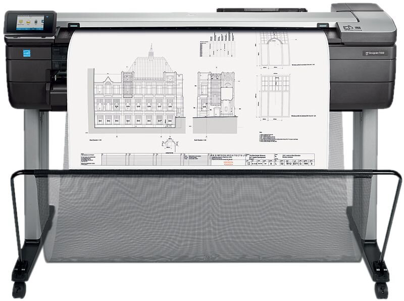 МФУ HP DesignJet T830 F9A30D серый купить,NaN