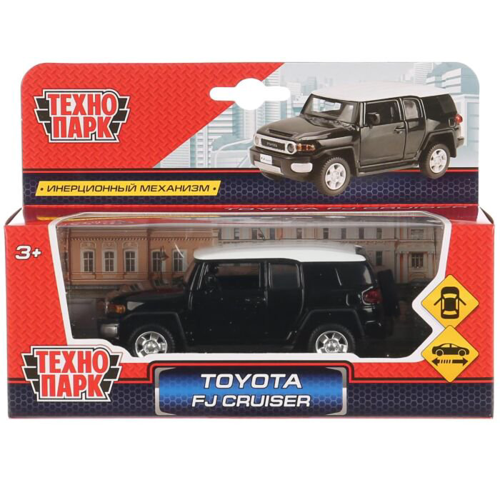 Машинка Технопарк  Toyota FJ Cruiser 12см черная купить,NaN